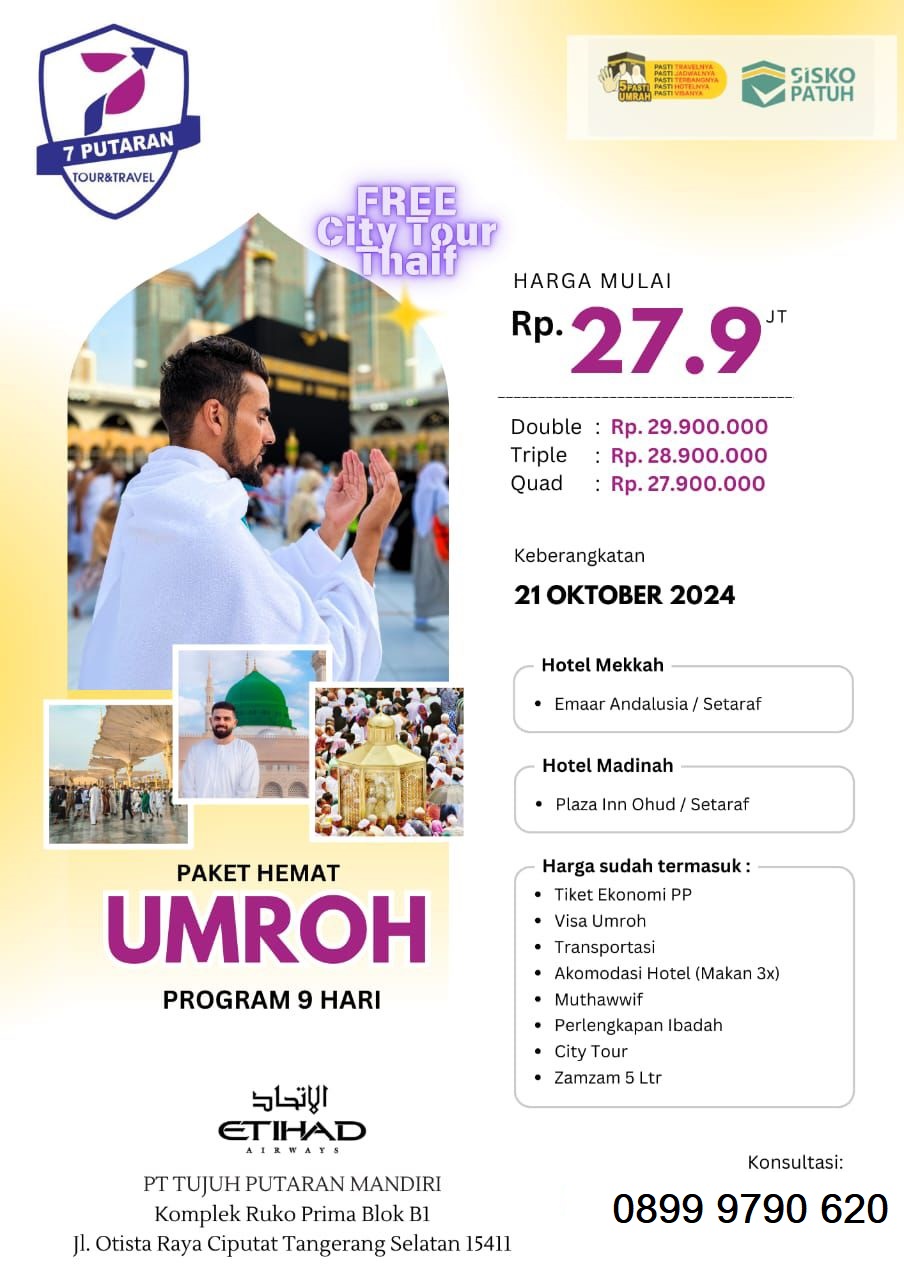 Harga Umroh Reguler Di Ciputat